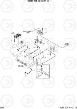 2080 BOTTOM ELECTRIC R160LC-7A, Hyundai