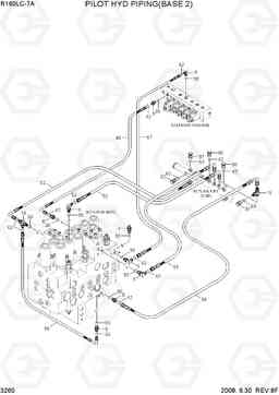 3260 PILOT HYD PIPING(BASE 2) R160LC-7A, Hyundai