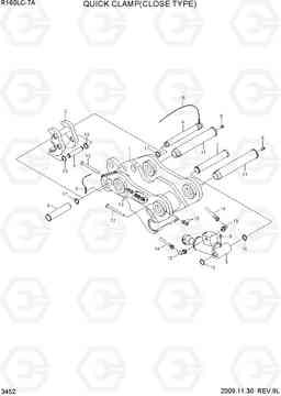 3452 QUICK CLAMP(CLOSE TYPE) R160LC-7A, Hyundai