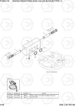 4108 SWING REACTIONLESS VALVE BLOCK(TYPE 1) R160LC-7A, Hyundai