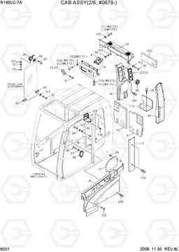 6031 CAB ASSY(2/6, #0079-) R160LC-7A, Hyundai