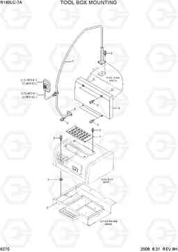 6270 TOOL BOX MOUNTING R160LC-7A, Hyundai