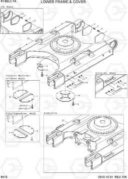 6410 LOWER FRAME & COVER R160LC-7A, Hyundai