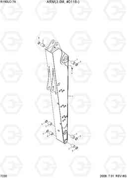 7230 ARM(3.0M, #0118-) R160LC-7A, Hyundai