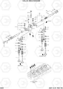 9020 VALVE MECHANISM R160LC-7A, Hyundai