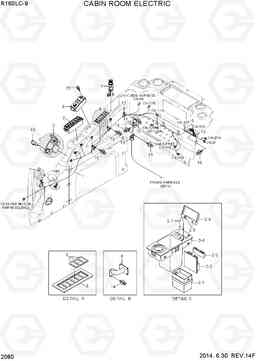 2080 CABIN ROOM ELECTRIC R160LC-9, Hyundai