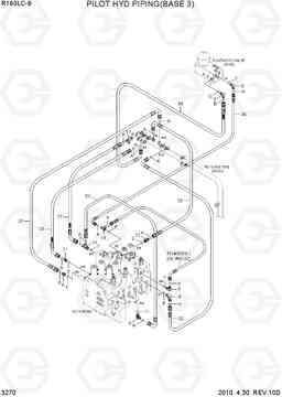 3270 PILOT HYD PIPING(BASE 3) R160LC-9, Hyundai