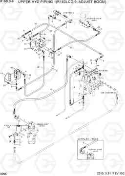 3295 UPPER HYD PIPING 1(R160LCD-9, ADJ BOOM) R160LC-9, Hyundai