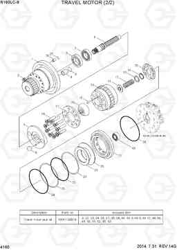 4160 TRAVEL MOTOR (2/2) R160LC-9, Hyundai