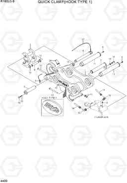 4400 QUICK CLAMP(HOOK TYPE 1, -#0263) R160LC-9, Hyundai