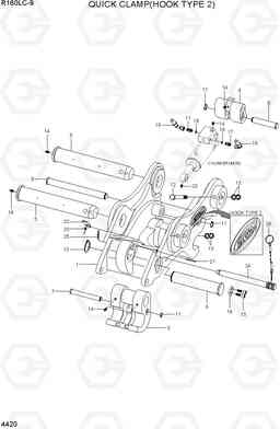 4420 QUICK CLAMP(HOOK TYPE 2, -#0263) R160LC-9, Hyundai