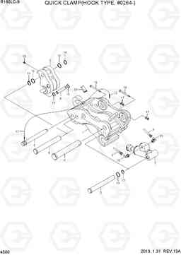 4500 QUICK CLAMP(HOOK TYPE, #0264-) R160LC-9, Hyundai