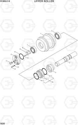 5030 UPPER ROLLER R160LC-9, Hyundai