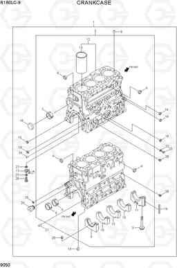 9050 CRANKCASE R160LC-9, Hyundai