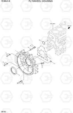 9110 FLYWHEEL HOUSING R160LC-9, Hyundai