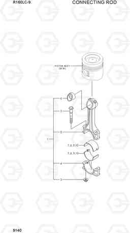 9140 CONNECTING ROD R160LC-9, Hyundai