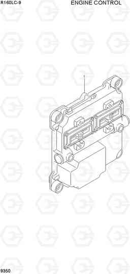 9350 ENGINE CONTROL R160LC-9, Hyundai