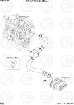 1020 AIR INTAKE SYSTEM R160LC-9A, Hyundai