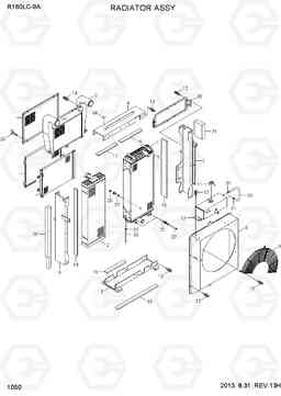 1050 RADIATOR ASSY R160LC-9A, Hyundai