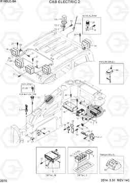 2070 CAB ELECTRIC 2 R160LC-9A, Hyundai