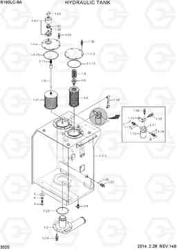 3020 HYDRAULIC TANK R160LC-9A, Hyundai