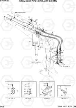 3405 BOOM HYD PIPING(ADJUST BOOM) R160LC-9A, Hyundai