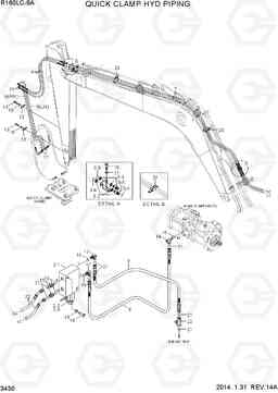 3430 QUICK CLAMP HYD PIPING R160LC-9A, Hyundai