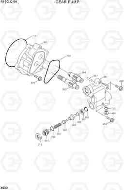 4030 GEAR PUMP R160LC-9A, Hyundai