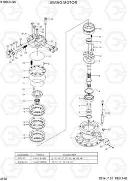 4100 SWING MOTOR R160LC-9A, Hyundai