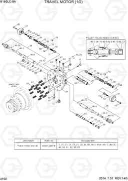 4150 TRAVEL MOTOR (1/2) R160LC-9A, Hyundai