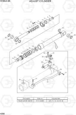 4250 ADJUST CYLINDER R160LC-9A, Hyundai