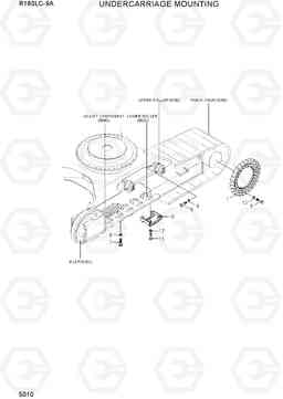 5010 UNDERCARRIAGE MOUNTING R160LC-9A, Hyundai