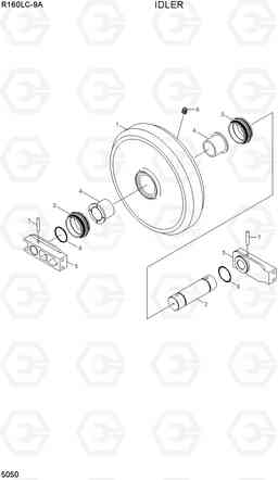 5050 IDLER R160LC-9A, Hyundai