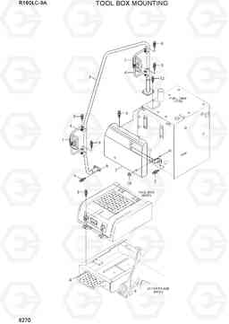 6270 TOOL BOX MOUNTING R160LC-9A, Hyundai