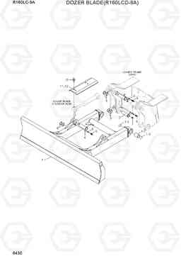 6430 DOZER BLADE(R160LCD-9A) R160LC-9A, Hyundai