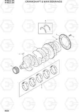 9020 CRANKSHAFT & MAIN BEARINGS R160LC-9A, Hyundai