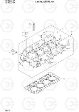 9040 CYLINDER HEAD R160LC-9A, Hyundai