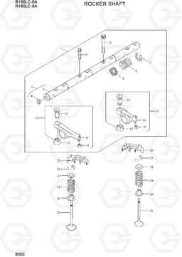 9050 ROCKER SHAFT R160LC-9A, Hyundai