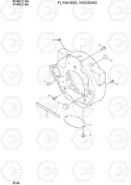 9140 FLYWHEEL HOUSING R160LC-9A, Hyundai