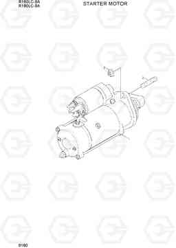 9160 STARTER MOTOR R160LC-9A, Hyundai