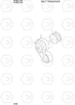 9180 BELT TENSIONER R160LC-9A, Hyundai