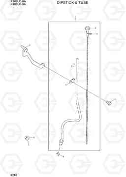 9210 DIPSTICK & TUBE R160LC-9A, Hyundai
