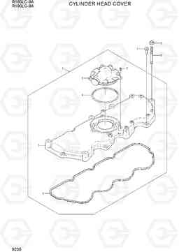 9230 CYLINDER HEAD COVER R160LC-9A, Hyundai