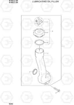 9240 LUBRICATING OIL FILLER R160LC-9A, Hyundai