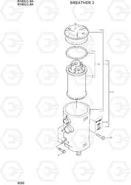 9250 BREATHER 2 R160LC-9A, Hyundai