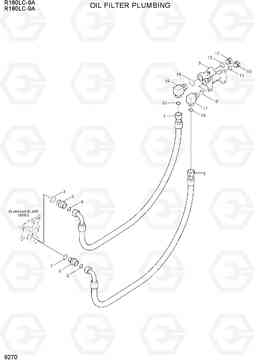 9270 OIL FILTER PLUMBING R160LC-9A, Hyundai