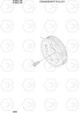9290 CRANKSHAFT PULLEY R160LC-9A, Hyundai