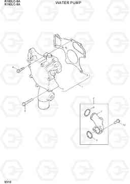 9310 WATER PUMP R160LC-9A, Hyundai