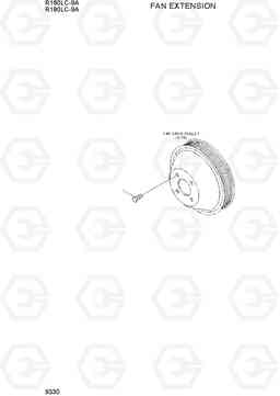 9330 FAN EXTENSION R160LC-9A, Hyundai