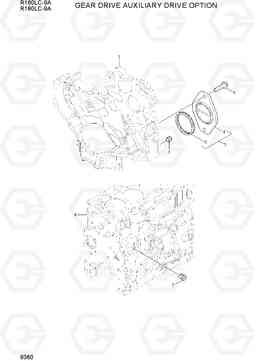 9360 GEAR DRIVE AUXILIARY DRIVE OPTION R160LC-9A, Hyundai